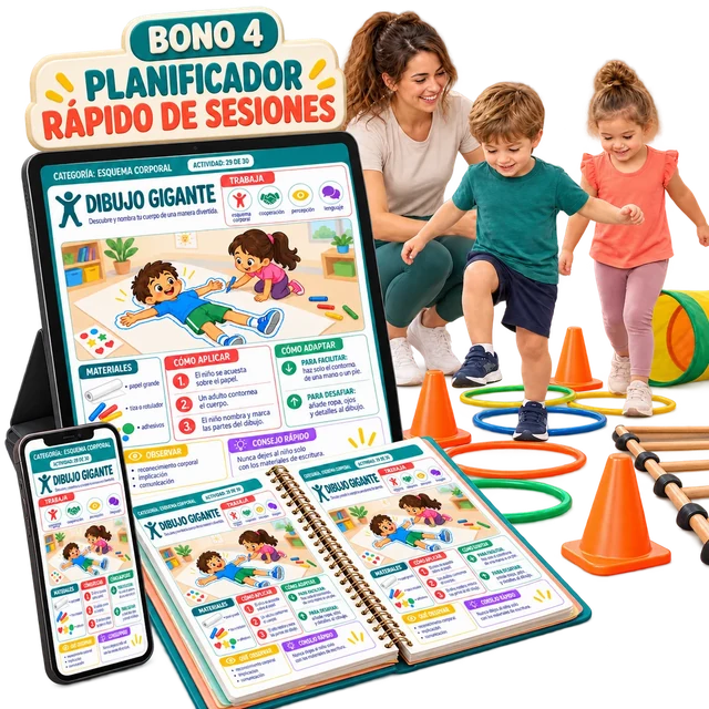 Planificador de sesiones psicomotoras en uso