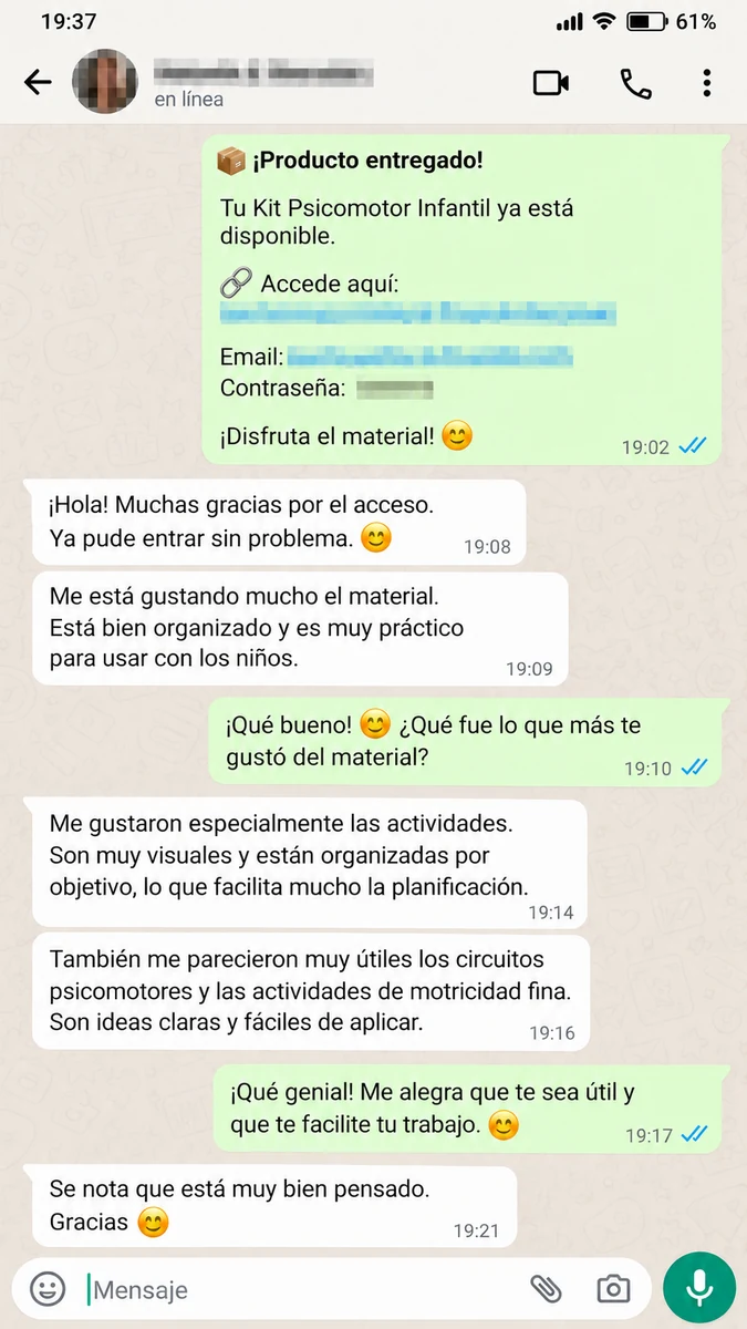 Testimonio de una profesional sobre el Kit Psicomotor Infantil